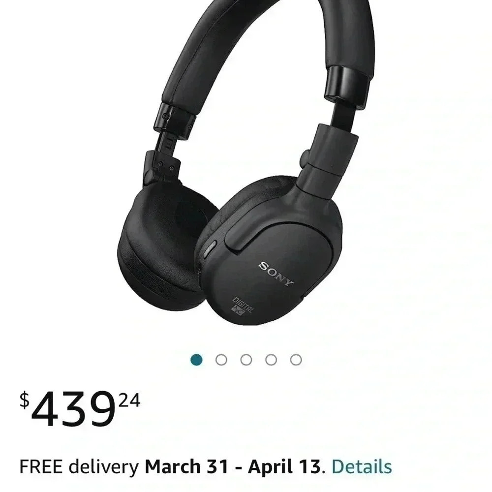 SONY DIGITAL NEW EXPENSIVE HEADPHONES ๐ง FOR LAPTOPS ๐ฉโ๐ป NOISE-CANCELLING - Picture 3 of 11